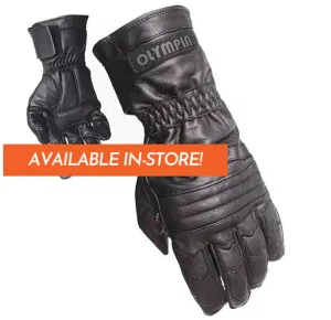 Gel Sport Leather Gauntlet Motorcycle Gloves | Olympia Sports