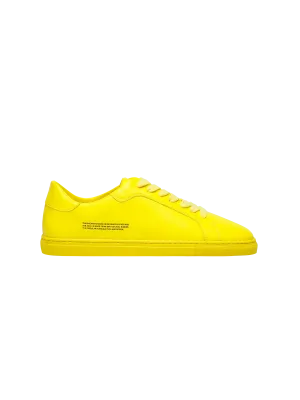 Grape Leather Sneakers—saffron yellow