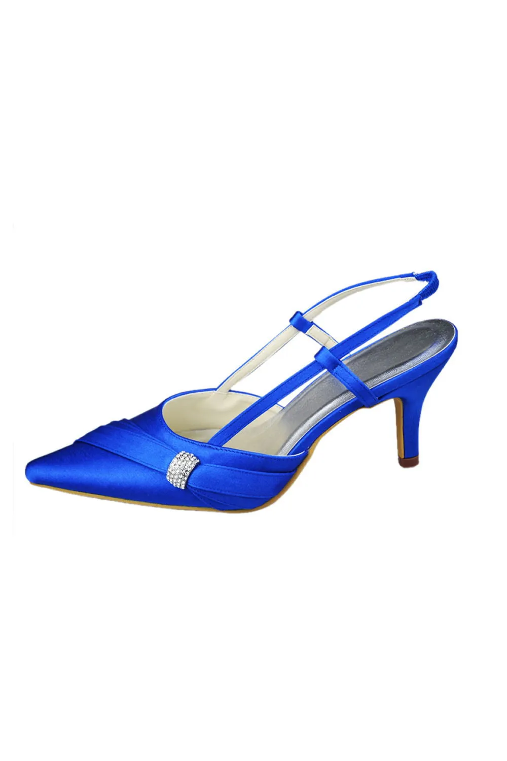 Handmade Comfortable Royal Blue Sandals For Wedding S24