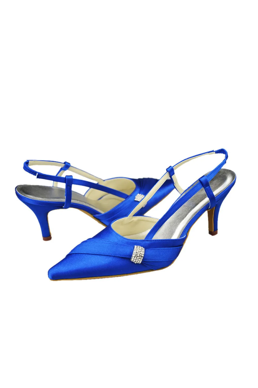 Handmade Comfortable Royal Blue Sandals For Wedding S24