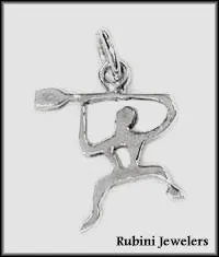 Happy Paddler Rower Pendant or Charm