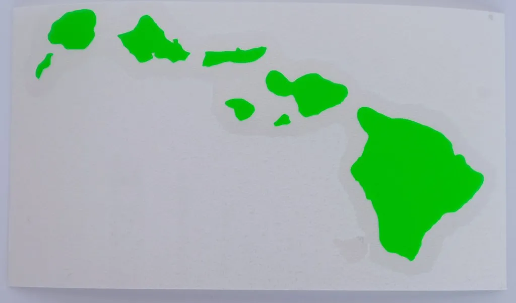 Hawaiian Island Chain 4" Diecut Sticker