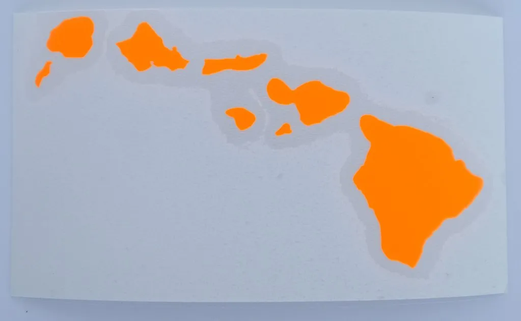 Hawaiian Island Chain 4" Diecut Sticker