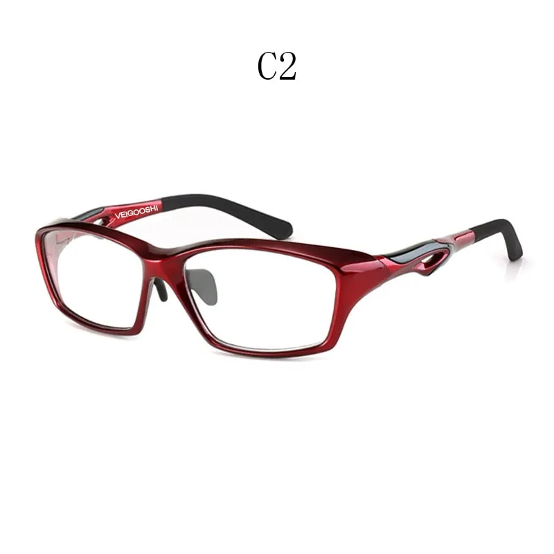 Hdcrafter Men's Full Rim Square TR 90 Resin Titanium Sports Frame Eyeglasses Tr8021