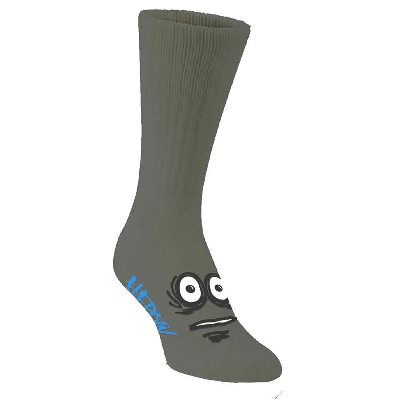 HEROIN BIG EGG GREY SOCKS 1pr