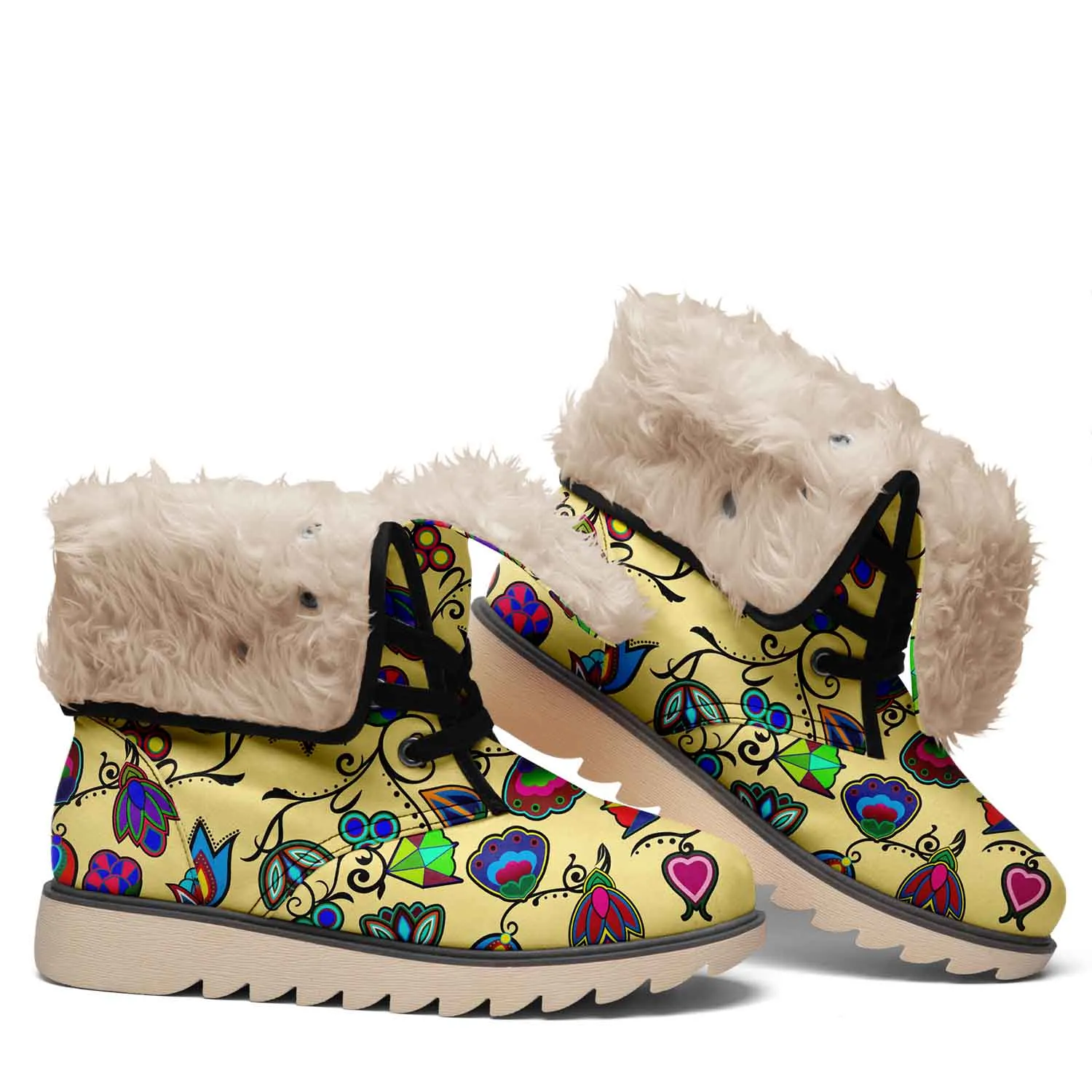 Indigenous Paisley Vanilla Polar Winter Boots