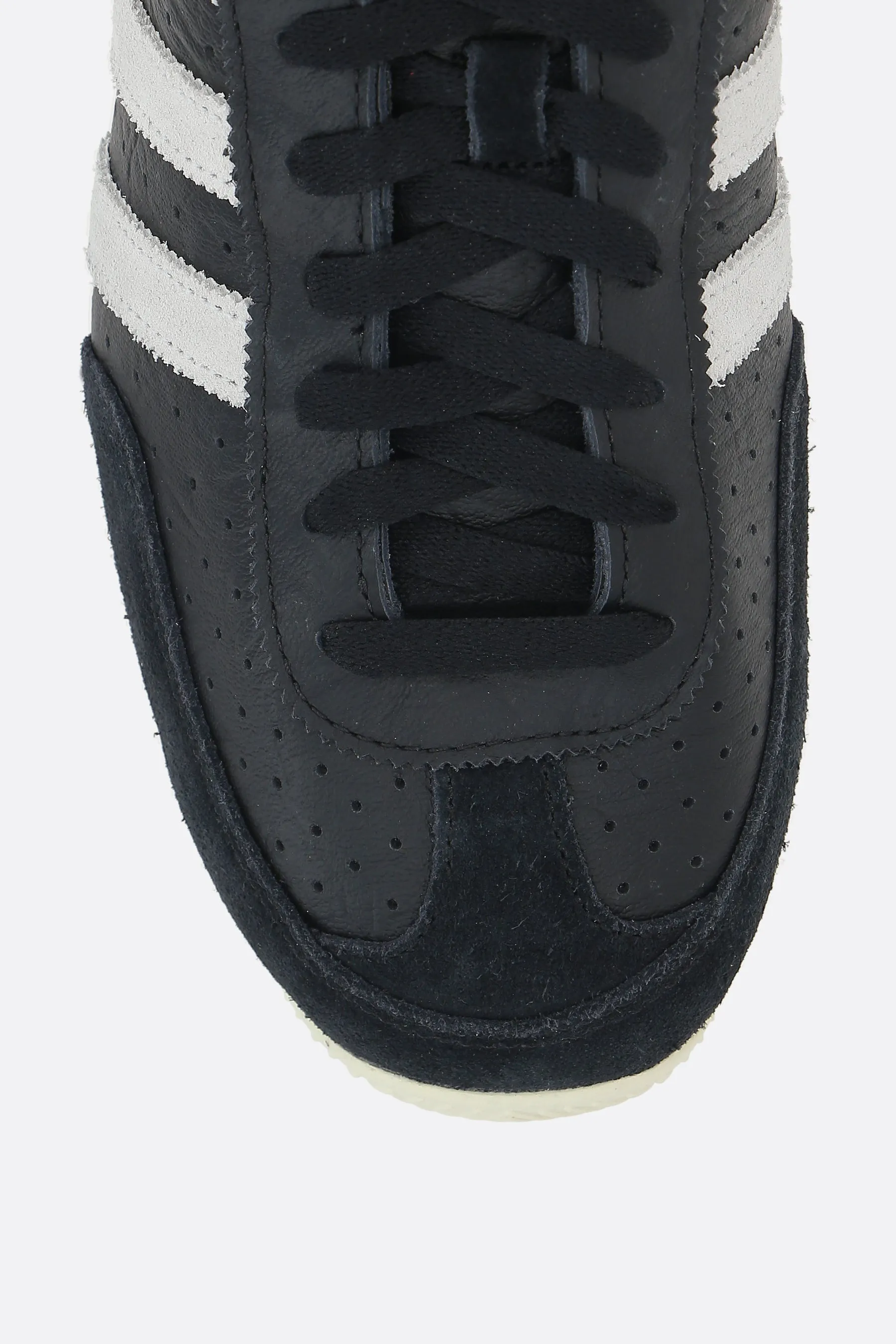 Japan grainy leather and suede sneakers