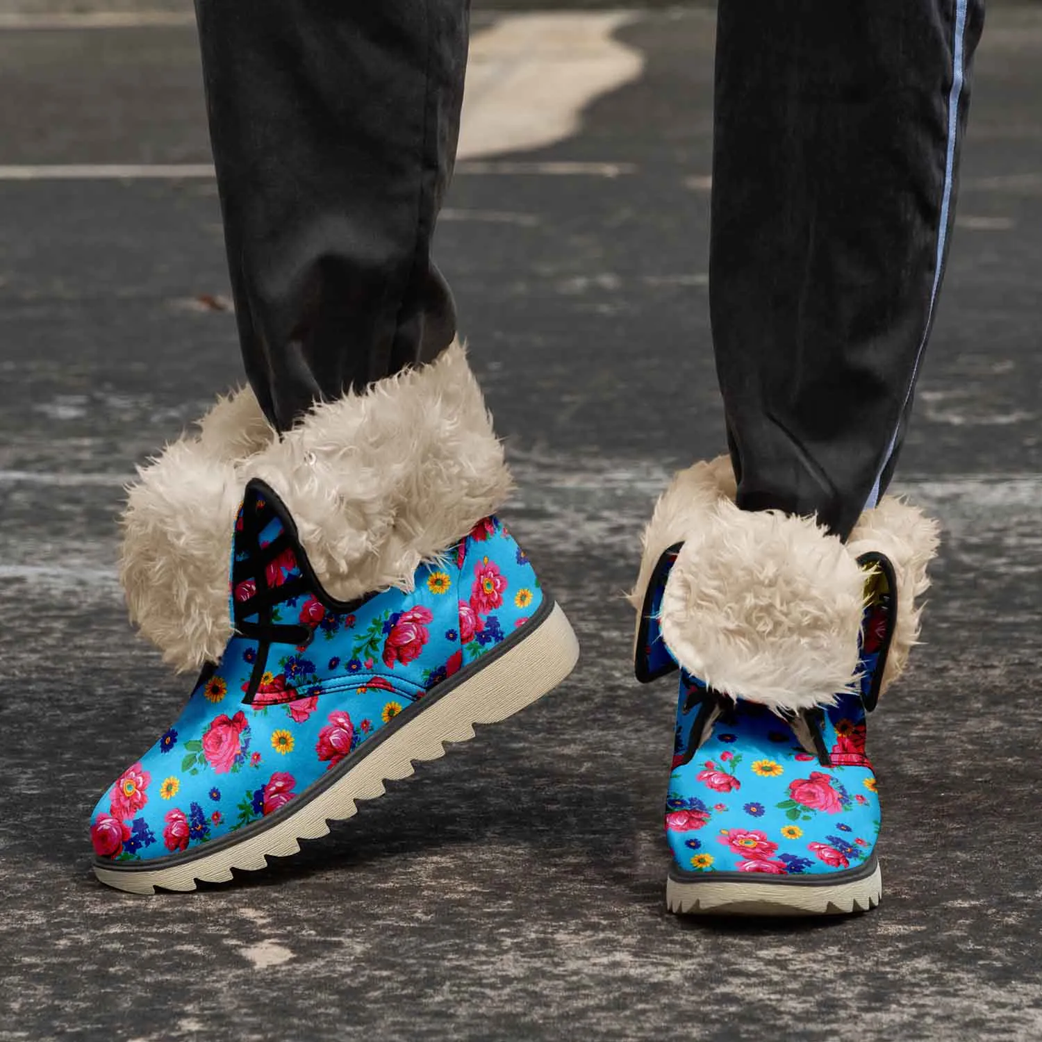 Kokum Ceremony Turquoise Polar Winter Boots