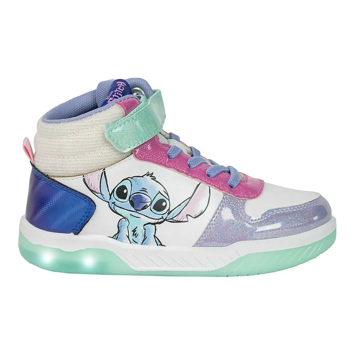 LED Trainers Stitch White