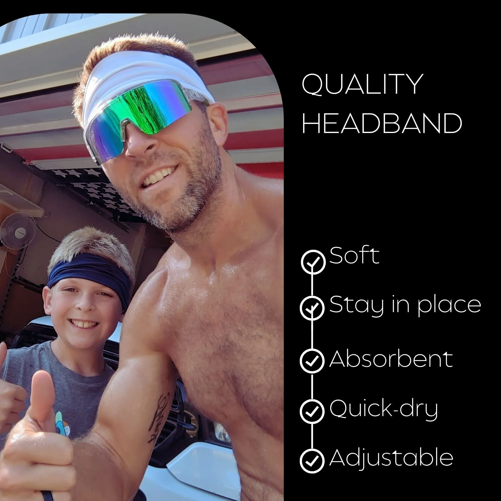 Light Blue Performance Headband