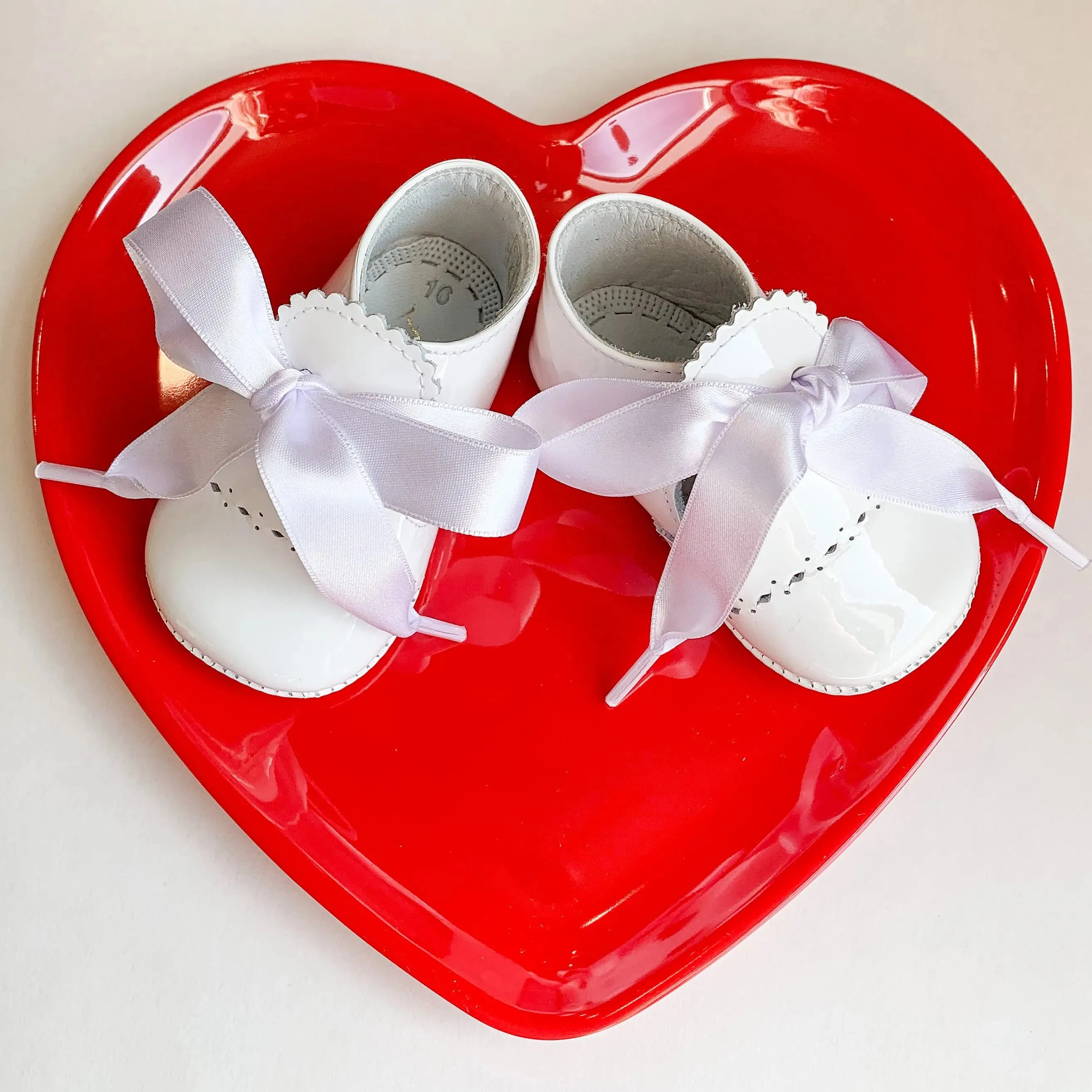 Lily- White Patent Leather Baby Shoes