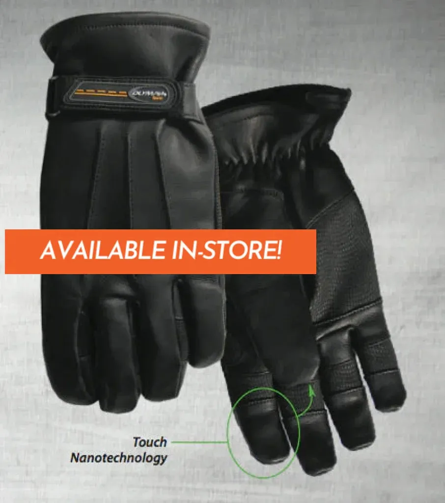 Lined Roper Touch Leather Motorcycle Gloves | Olympia Sports