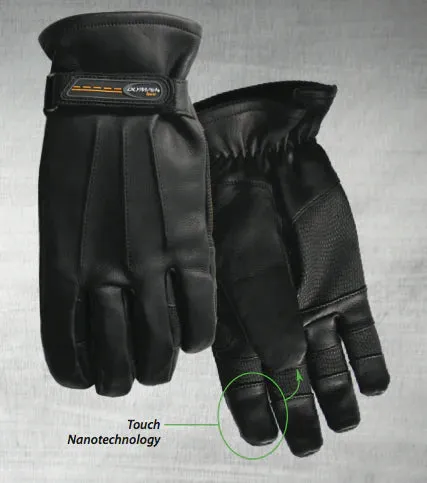 Lined Roper Touch Leather Motorcycle Gloves | Olympia Sports