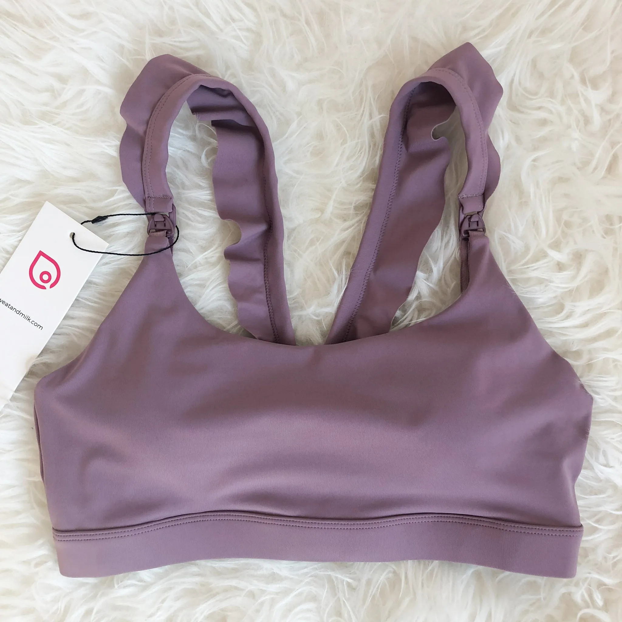 Madison - Medium Support Nursing Sport Bra (Lavender Smoke)