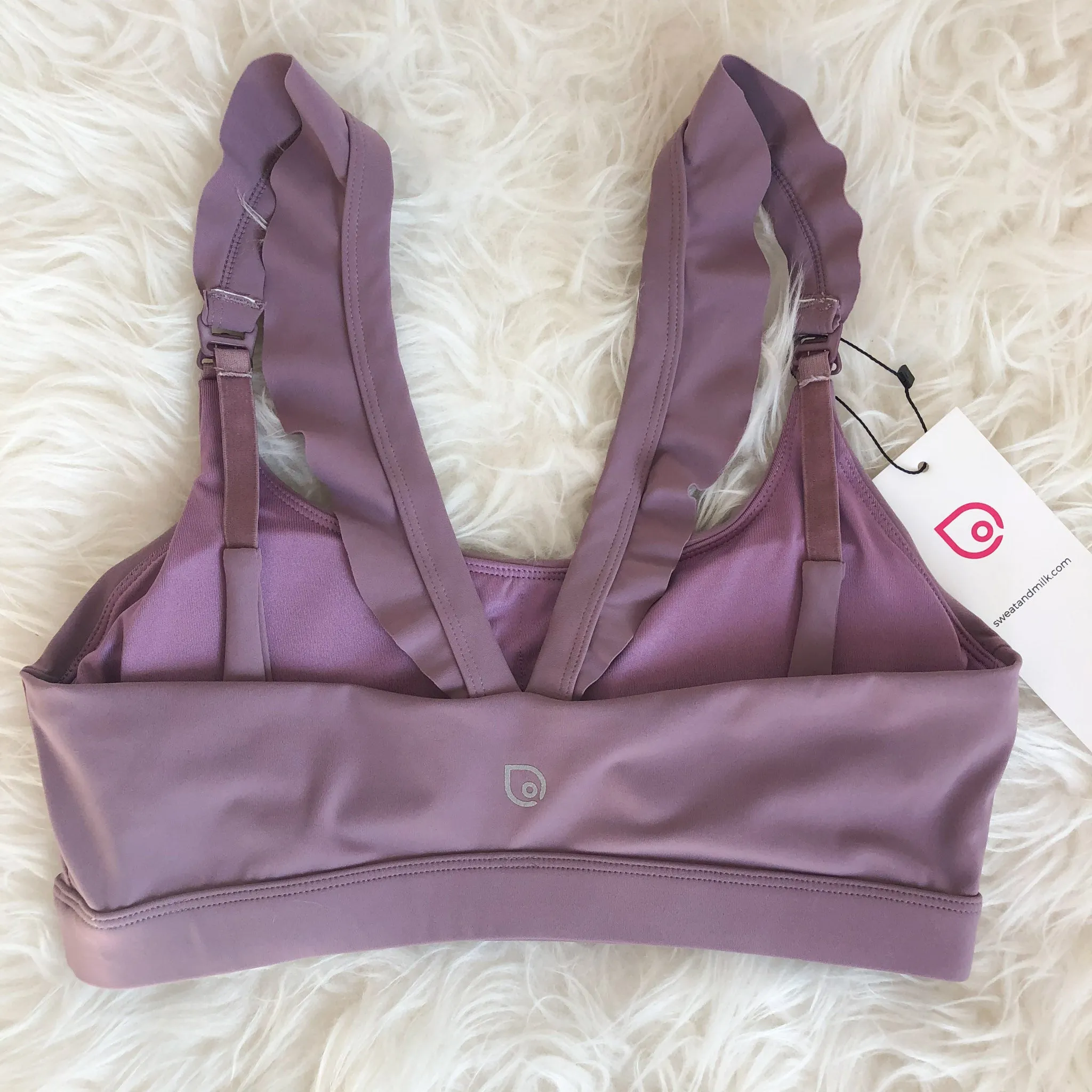 Madison - Medium Support Nursing Sport Bra (Lavender Smoke)