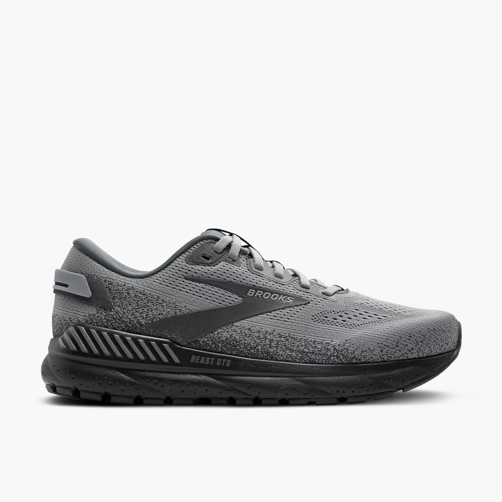 Men's Brooks Beast GTS 24 Running Shoe in Primer Grey/Ebony