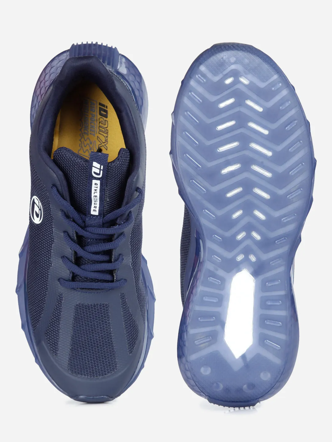 Men's Navy Lace Up Sneaker (ID7514)