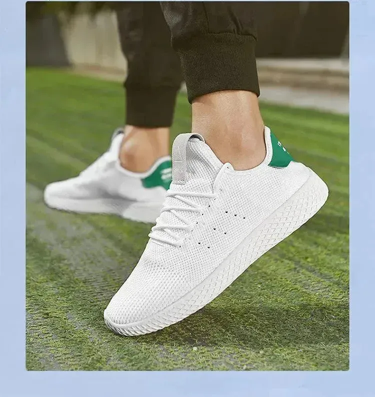 Men's Sports Shoes White Shoes Canvas Shoes Net