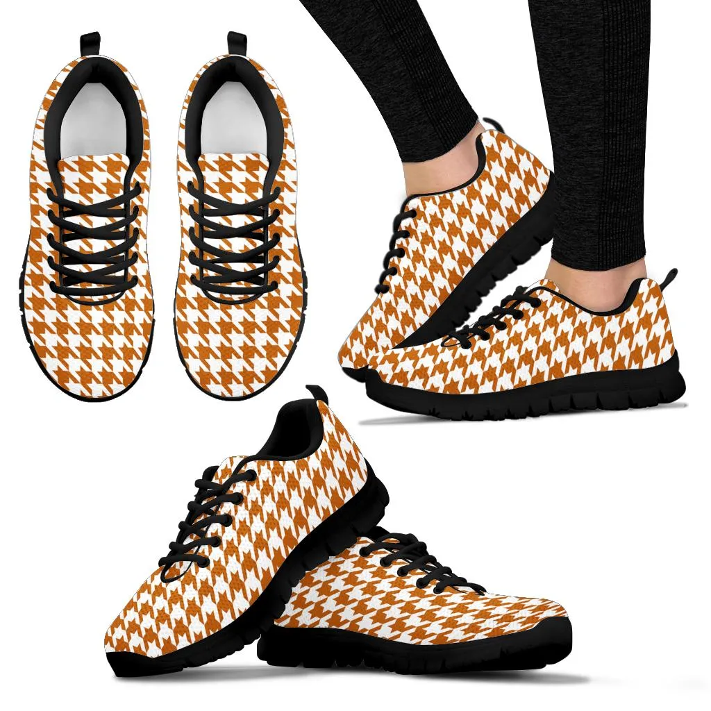 Mesh Sneakers Texas Orange on White_HT