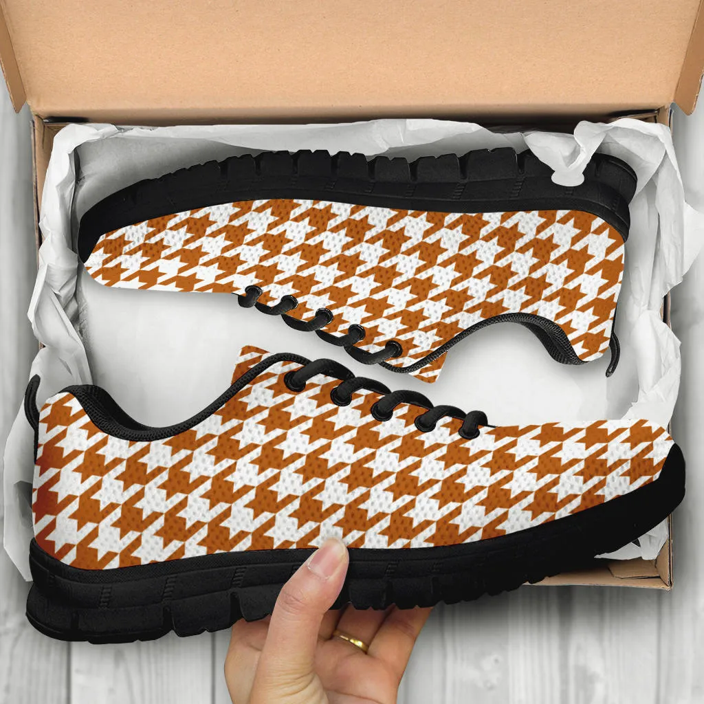 Mesh Sneakers Texas Orange on White_HT