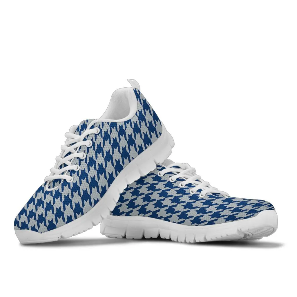 Mesh Sneakers_Blue on Gray_I_HT Pattern