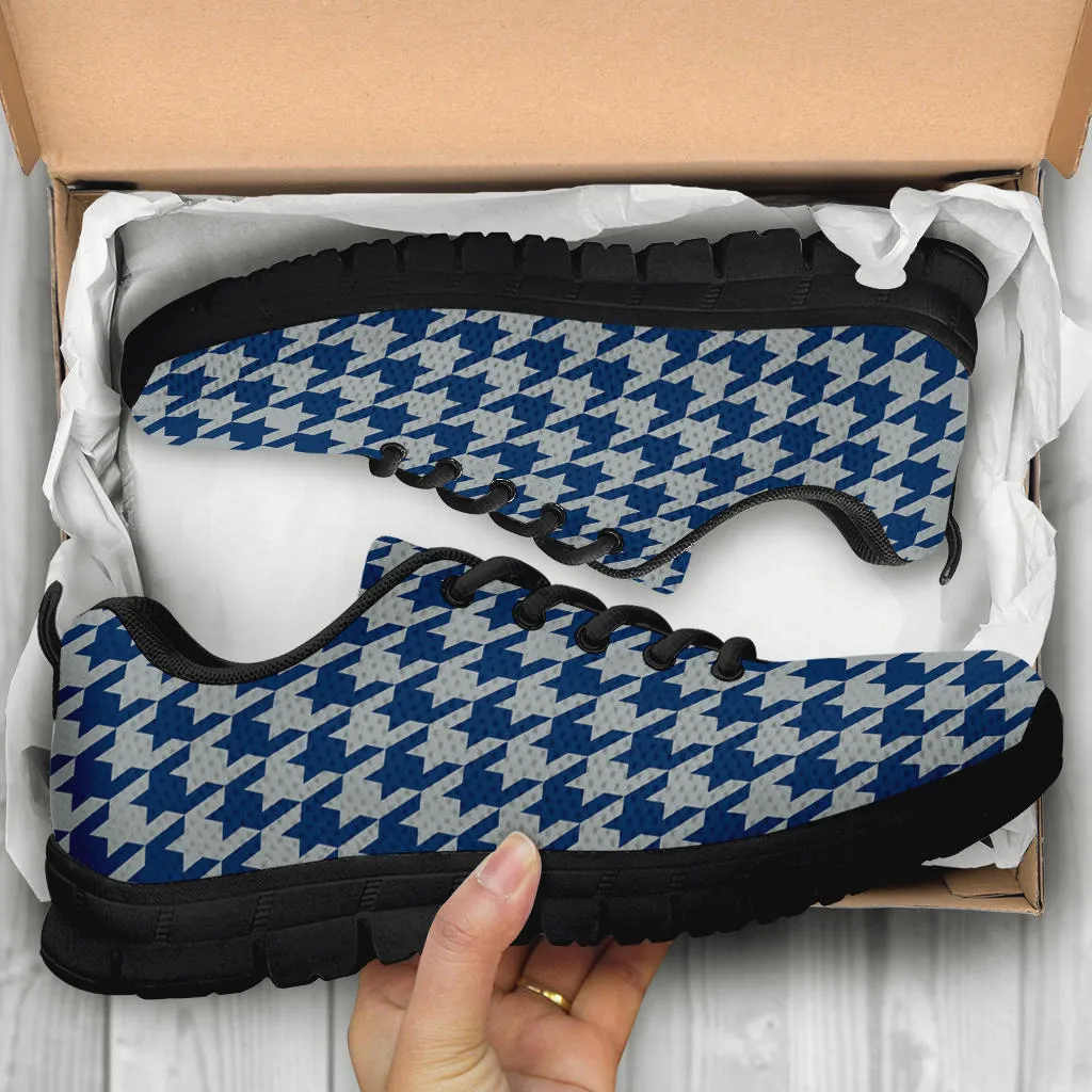 Mesh Sneakers_Blue on Gray_I_HT Pattern