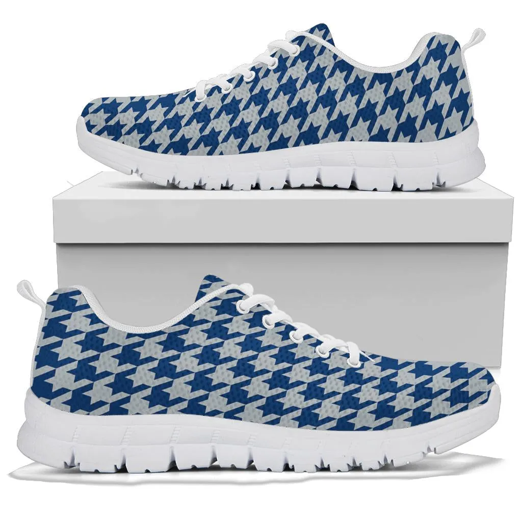 Mesh Sneakers_Blue on Gray_I_HT Pattern