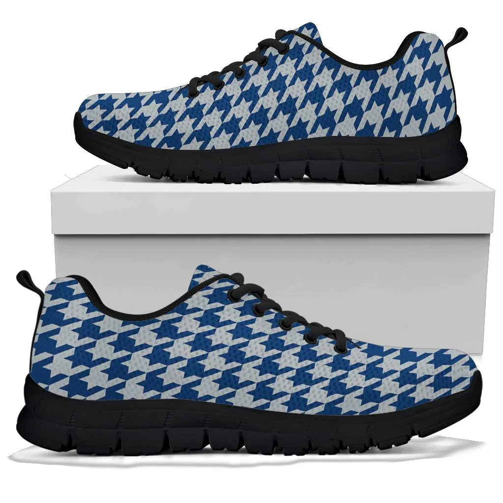 Mesh Sneakers_Blue on Gray_I_HT Pattern