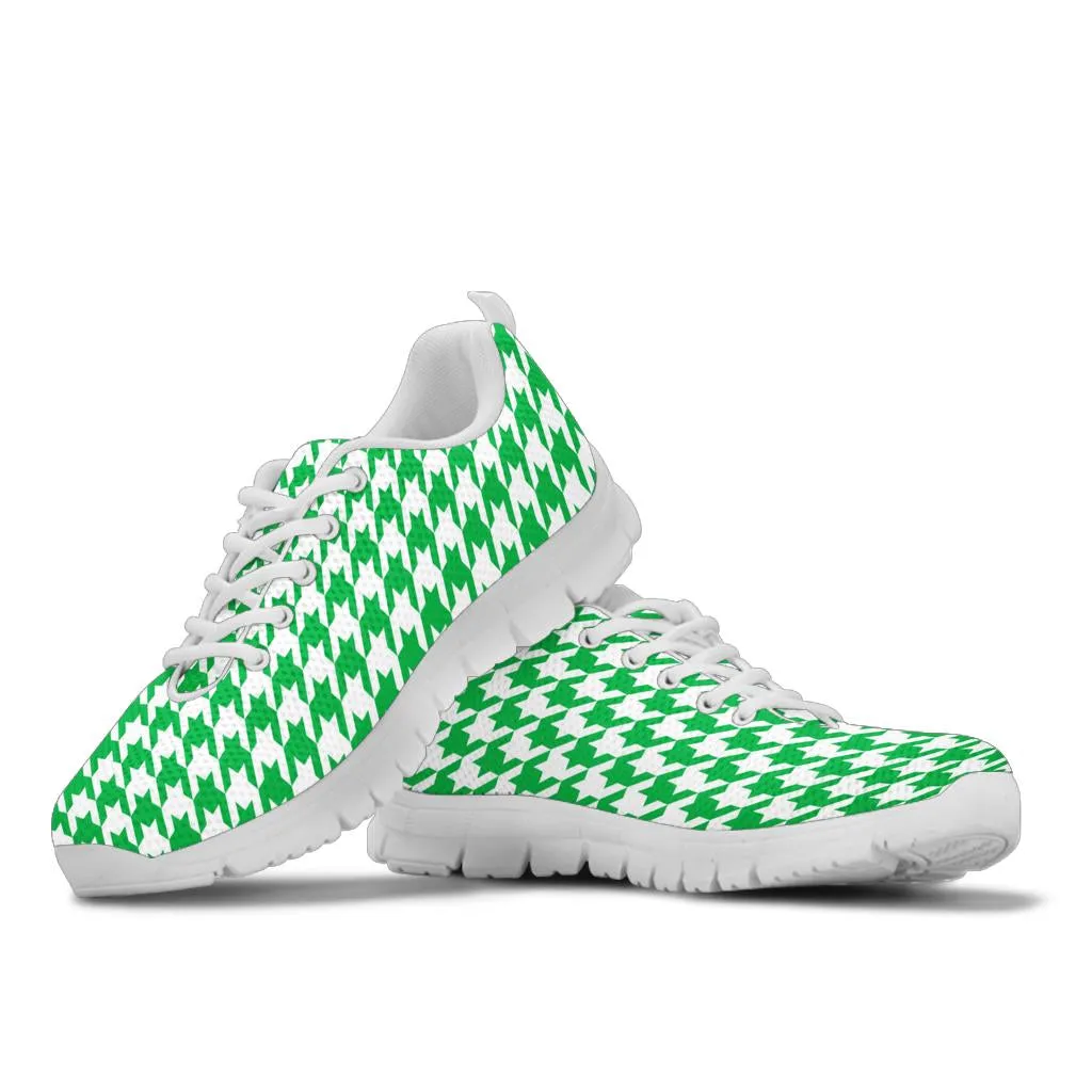 Mesh Sneakers_Kelly Green on White_HT Pattern