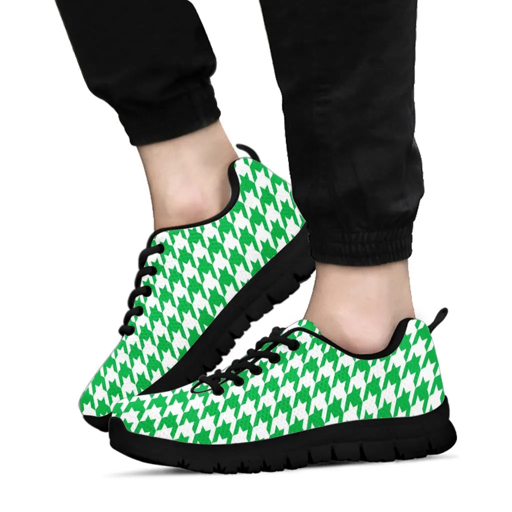 Mesh Sneakers_Kelly Green on White_HT Pattern