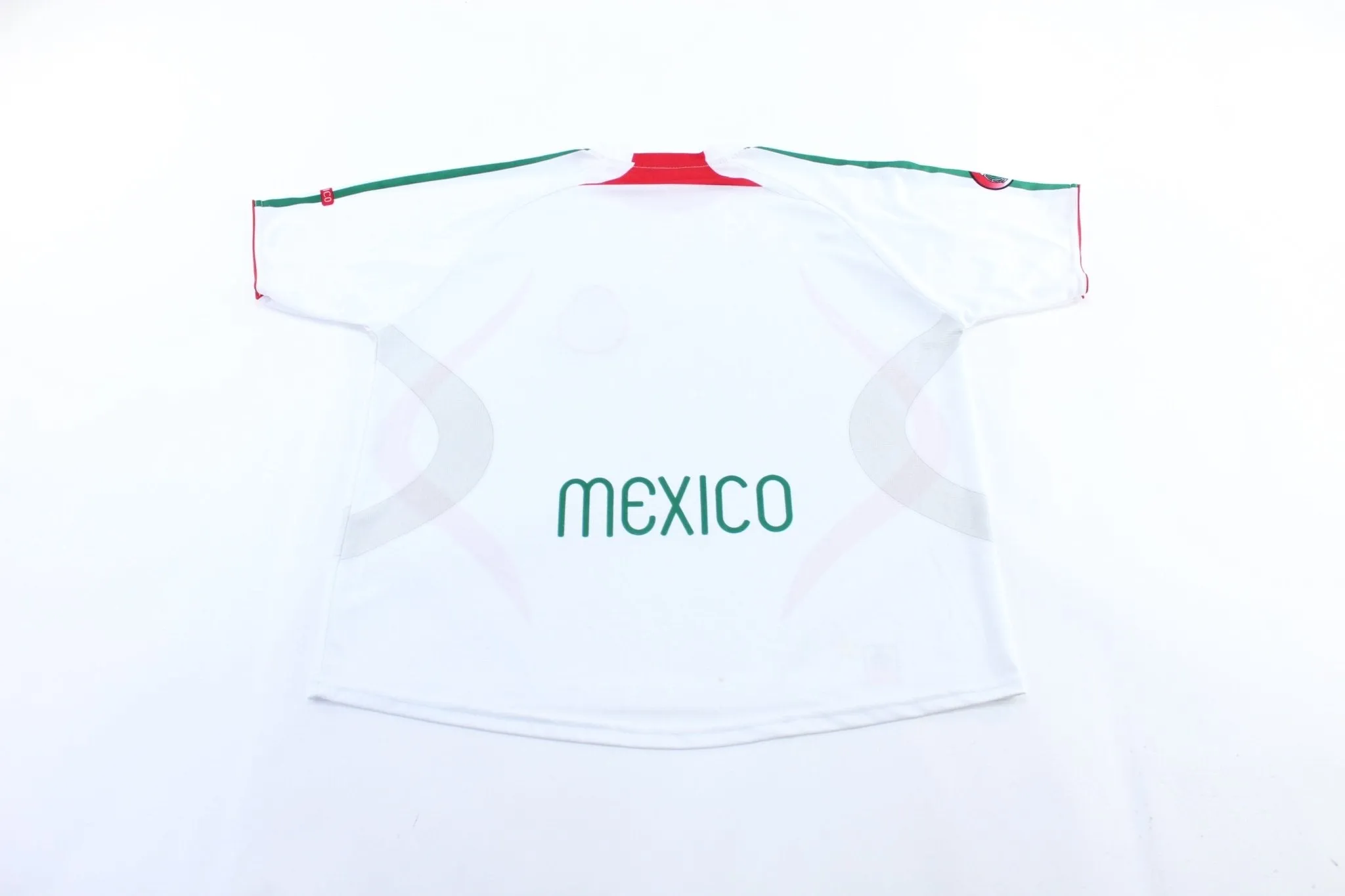 Mexico Embroidered Patch Red. Green, & White Soccer Jersey