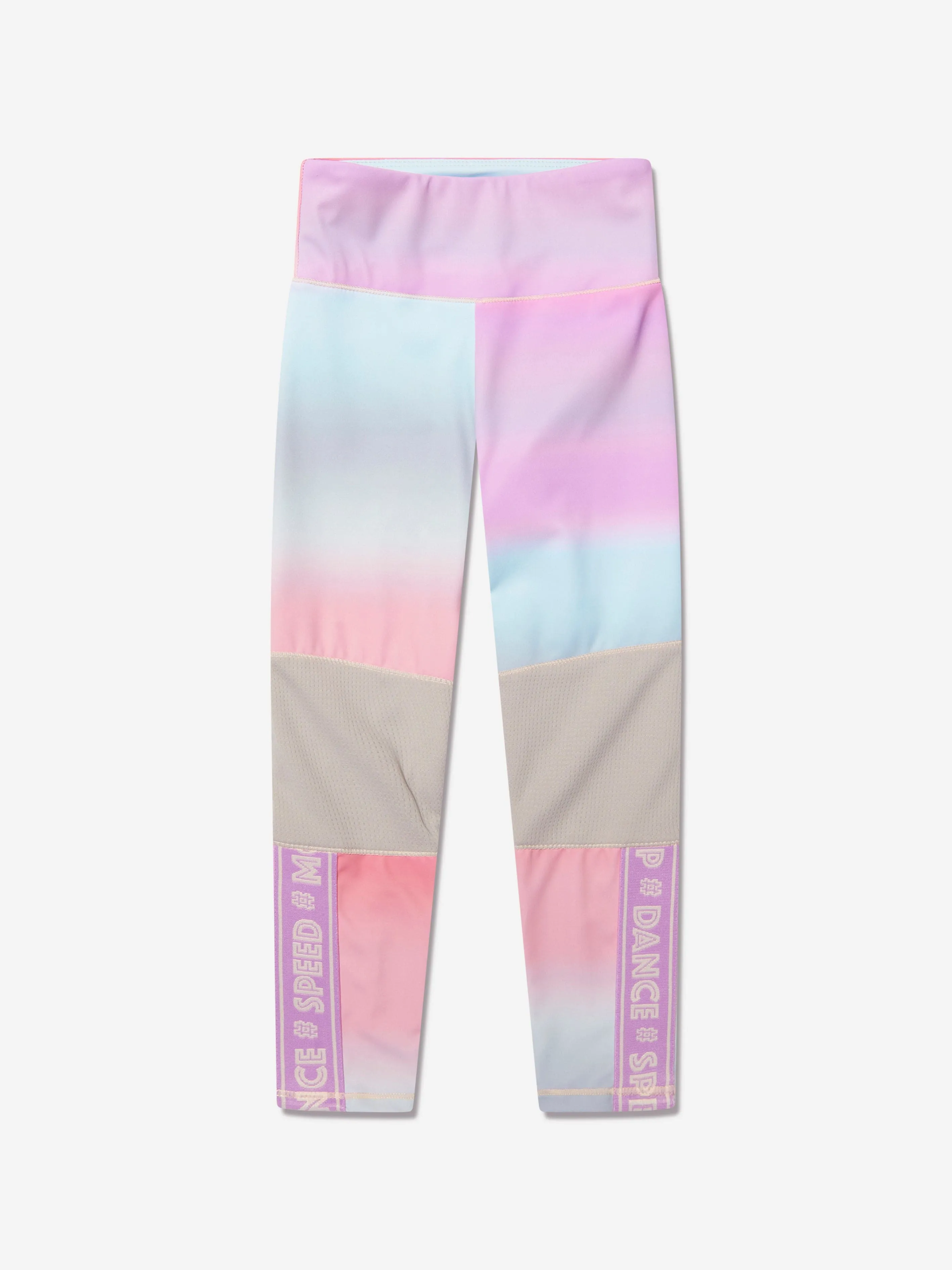 Molo Girls Striped Olympia Sports Leggings In Multicolour