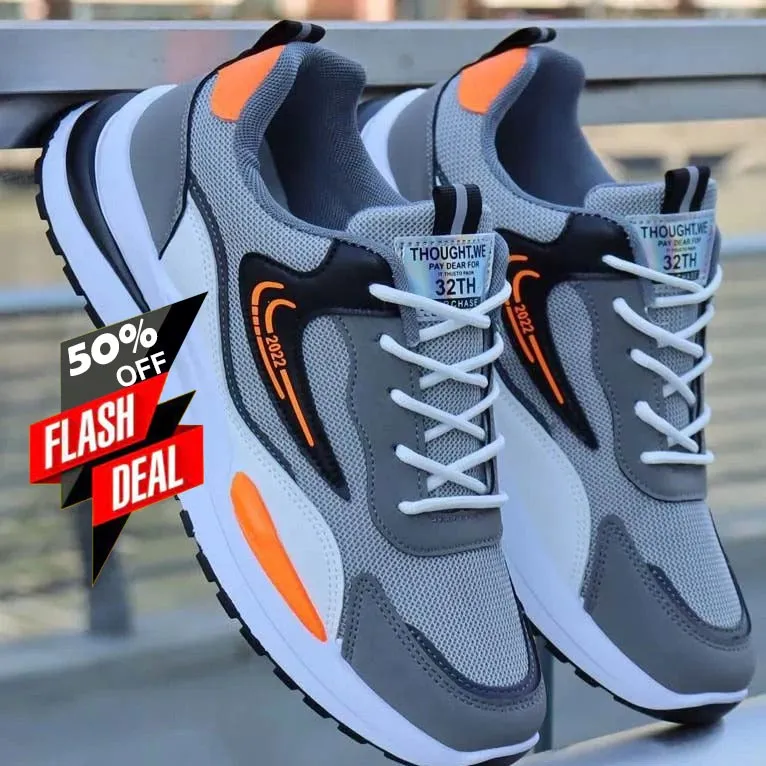 New large men's breathable sports shoes