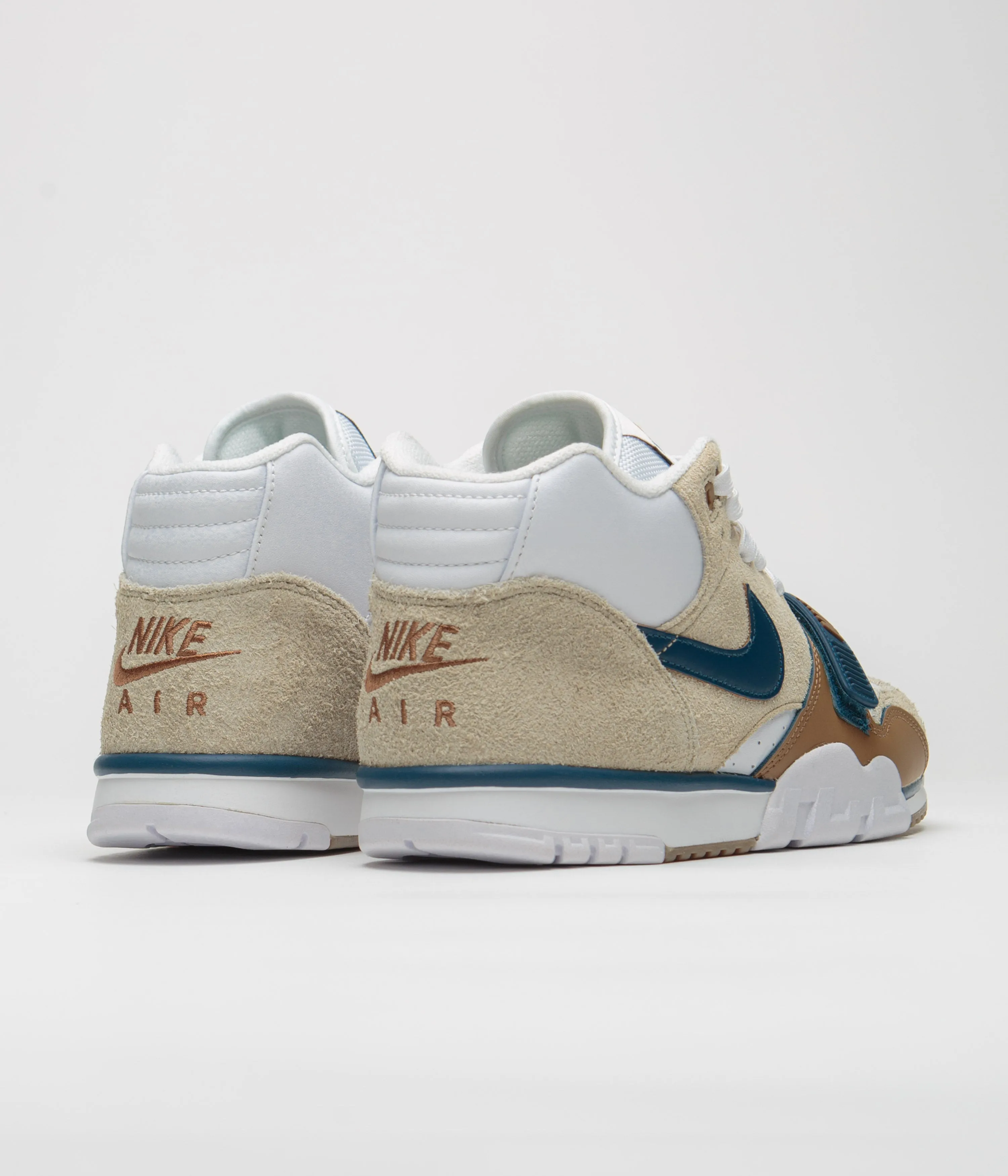 Nike Air Trainer 1 Shoes - Limestone / Valerian Blue - Ale Brown - White