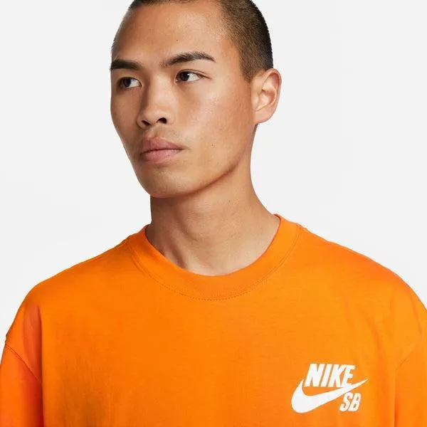 Nike SB Classic Logo Skate Tee Safety Orange