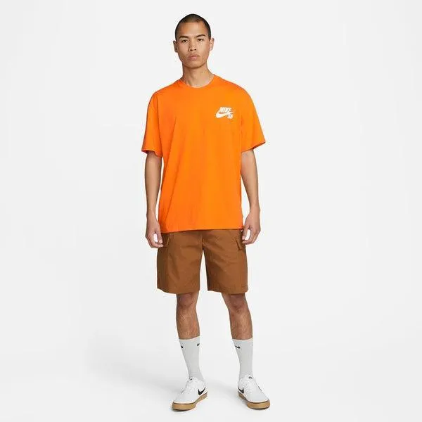 Nike SB Classic Logo Skate Tee Safety Orange