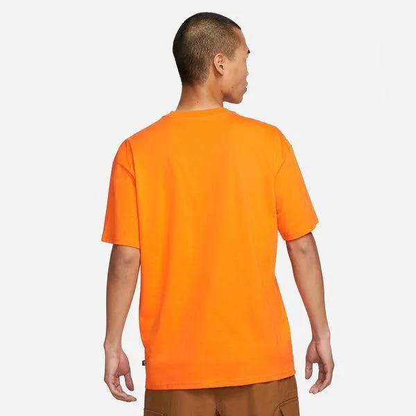 Nike SB Classic Logo Skate Tee Safety Orange