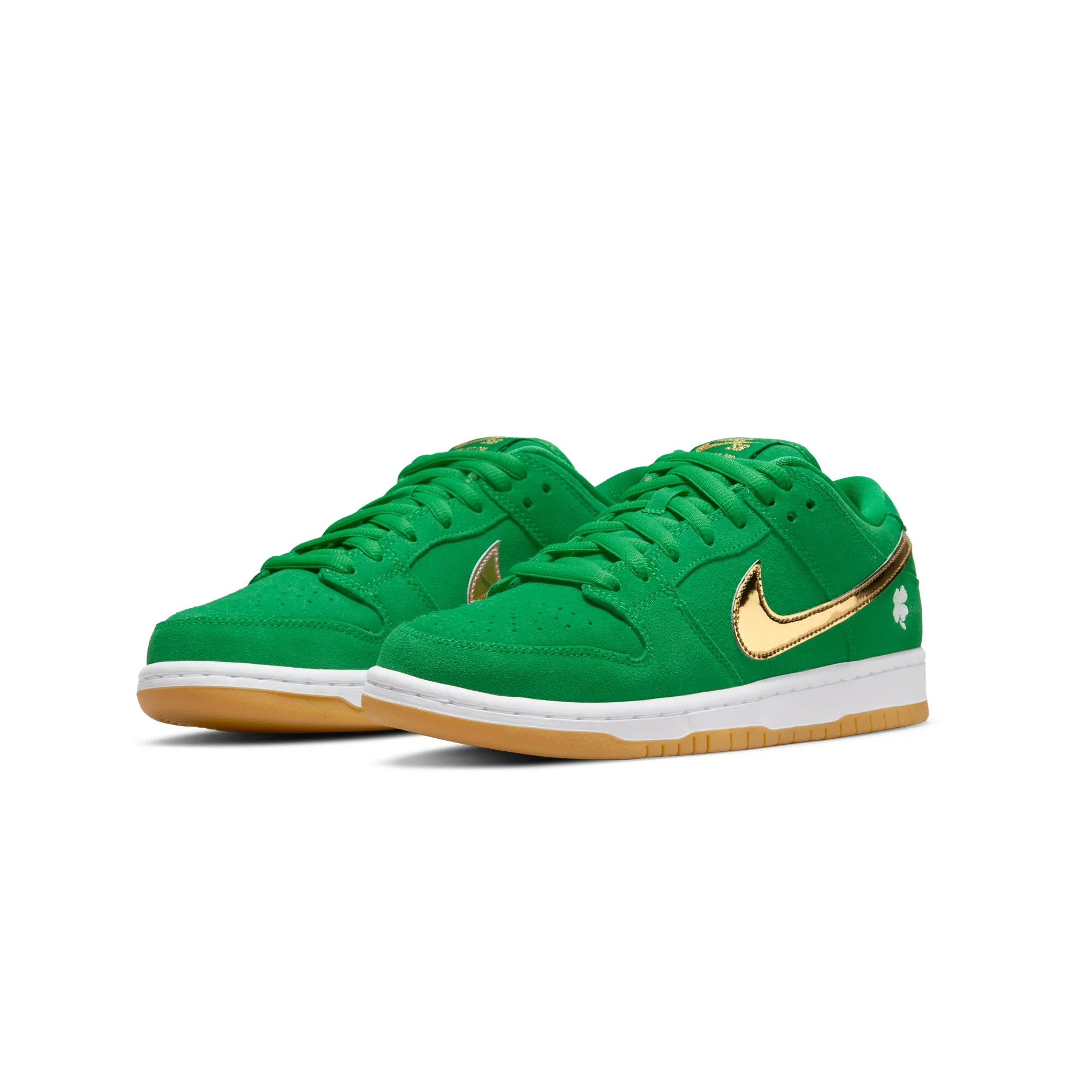 Nike SB Mens Dunk Low Pro Lucky Green Shoes