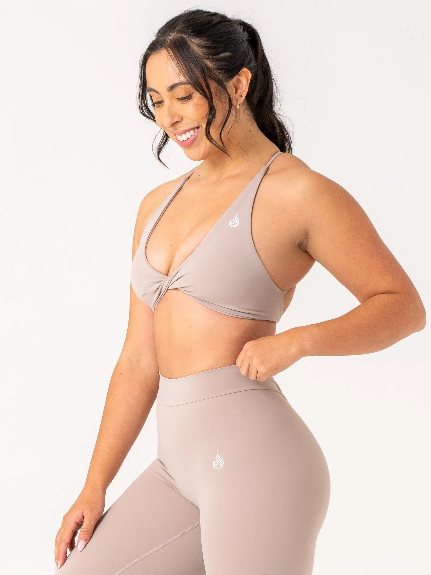 NKD Twist Sports Bra - Taupe