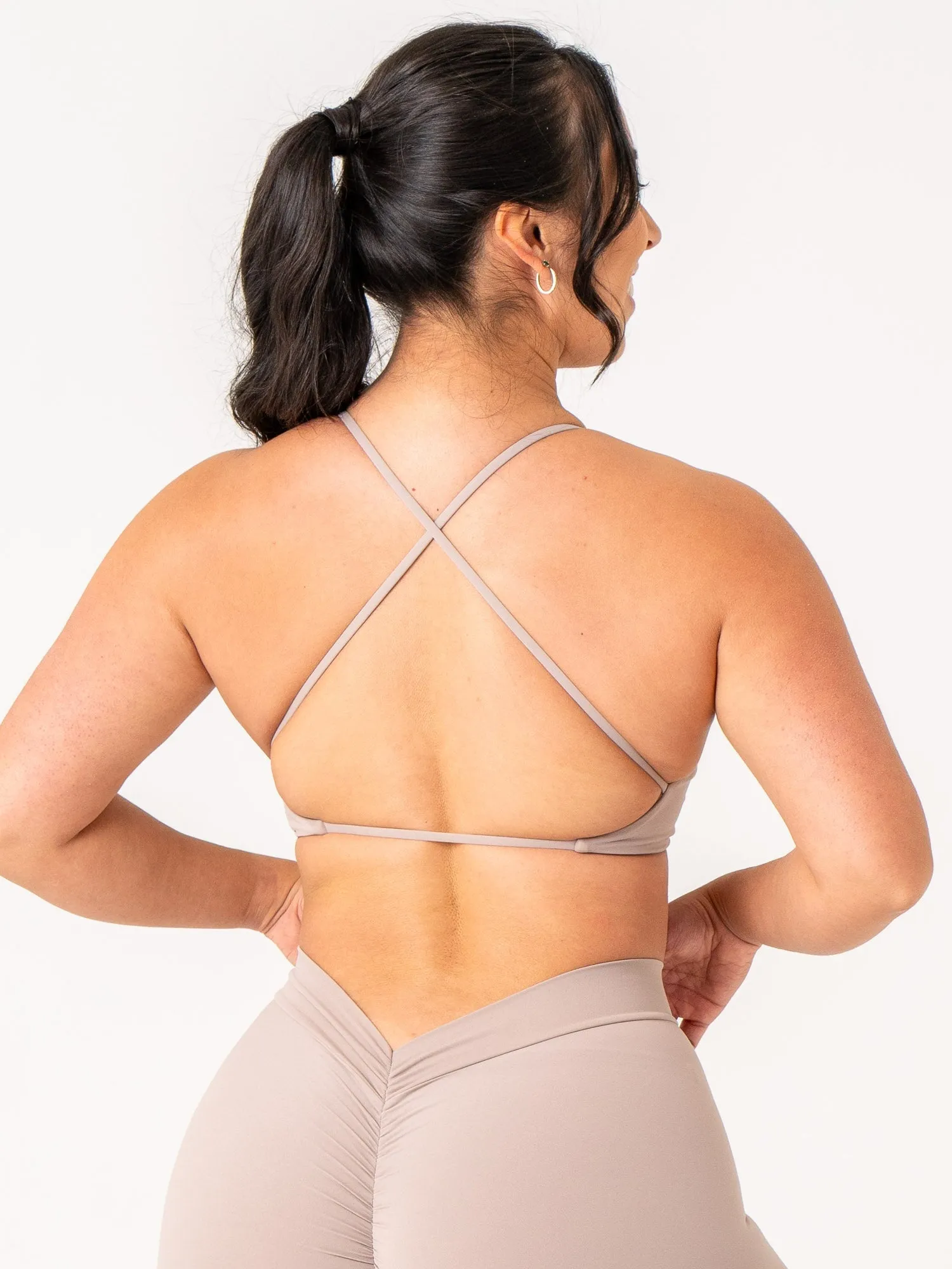 NKD Twist Sports Bra - Taupe