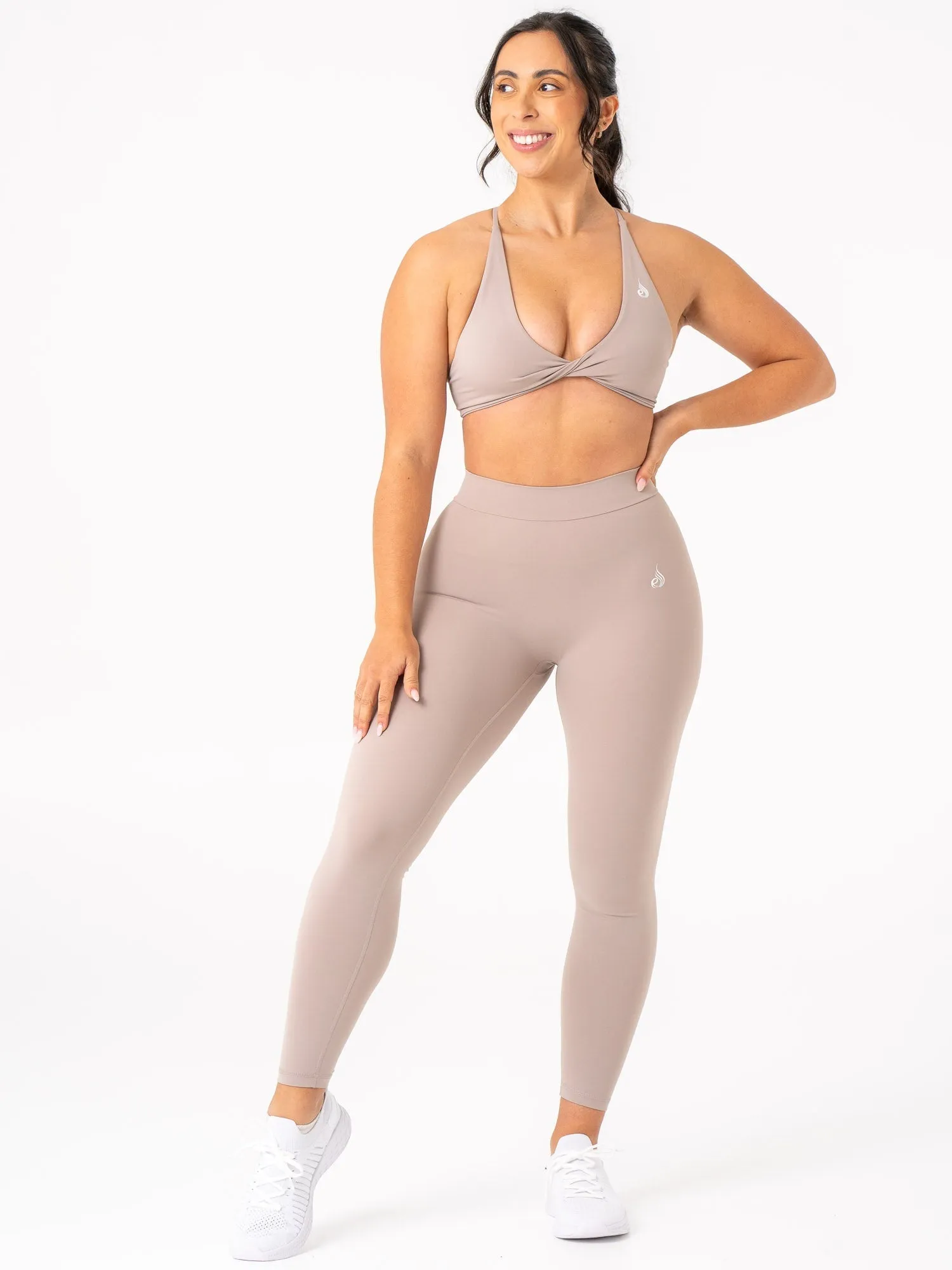 NKD Twist Sports Bra - Taupe