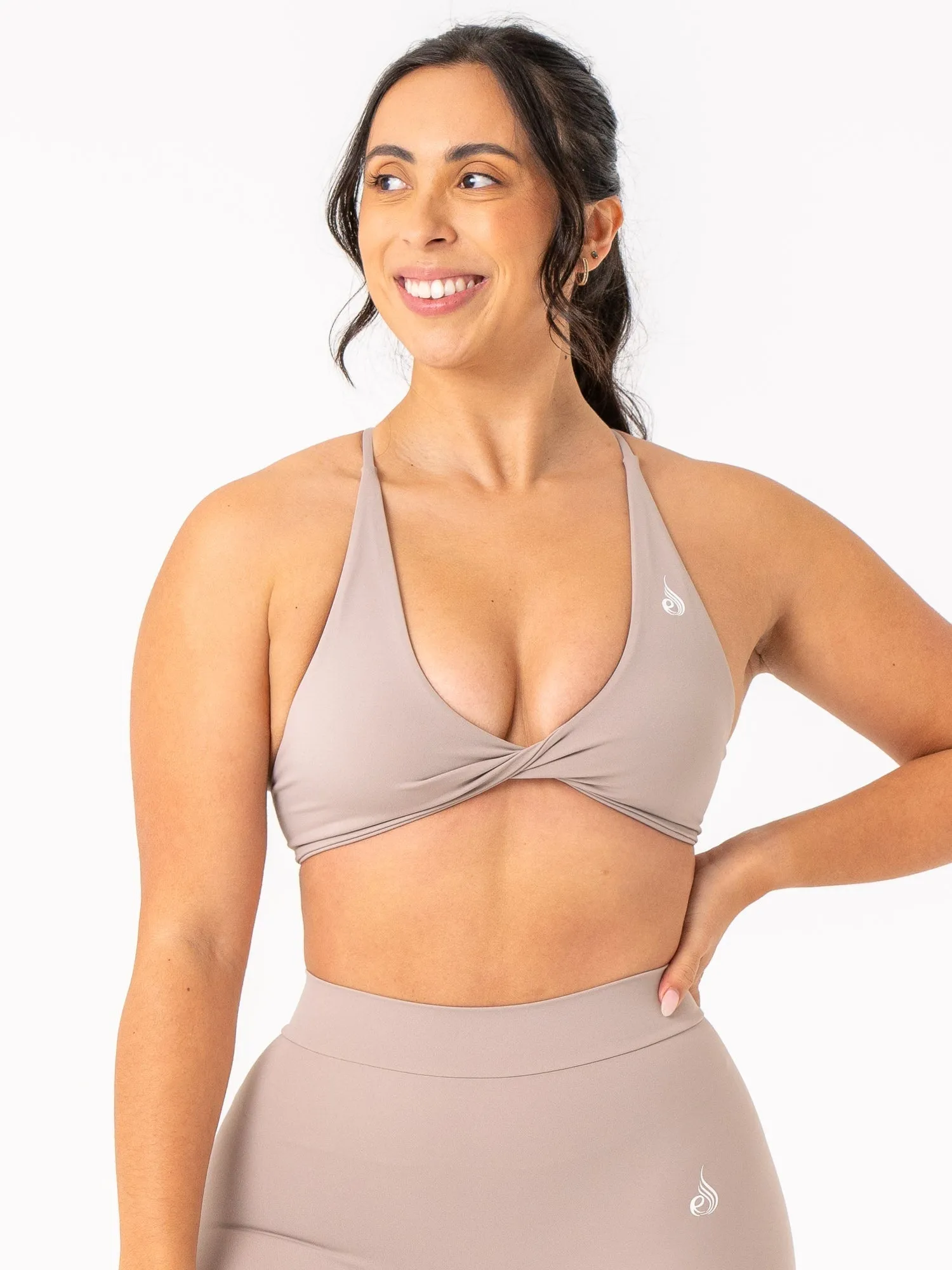 NKD Twist Sports Bra - Taupe