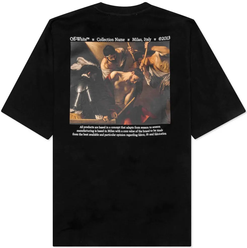 Off-White Caravaggio Crownin Skate S/S Black T-Shirt