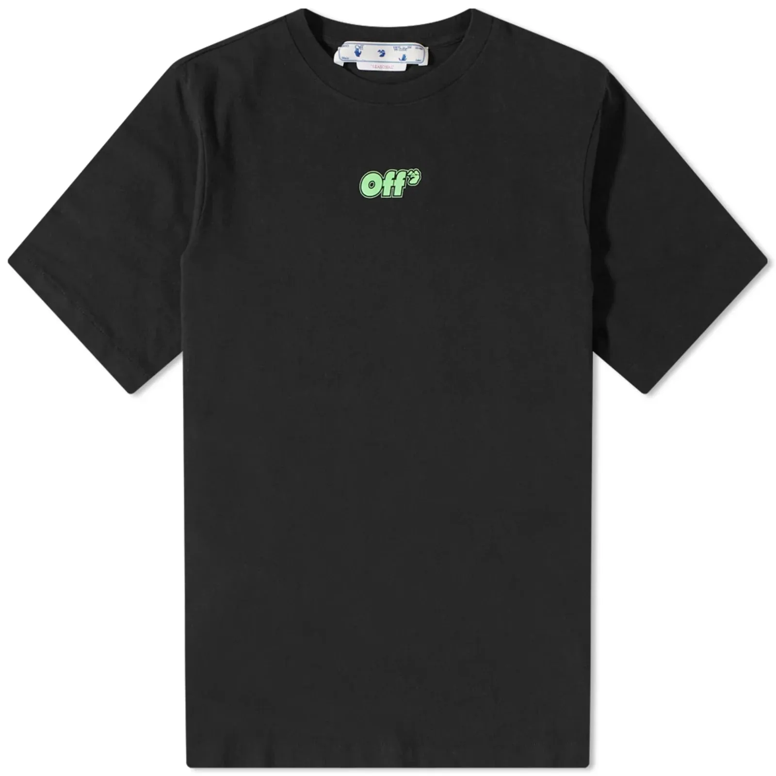 Off-White Rave Flyer Skate S/S T-Shirt Black Green