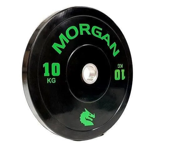 ON SALE:  Morgan 10kg Olympic Bumper Plates (Pair)