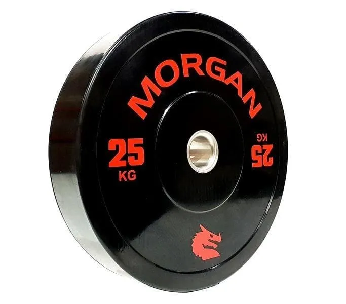 ON SALE:  Morgan 25kg Olympic Bumper Plates (PAIR)