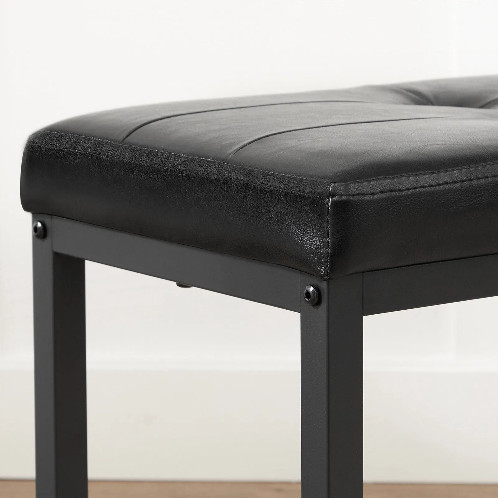 Ottoman Bench with PU Leather Seat