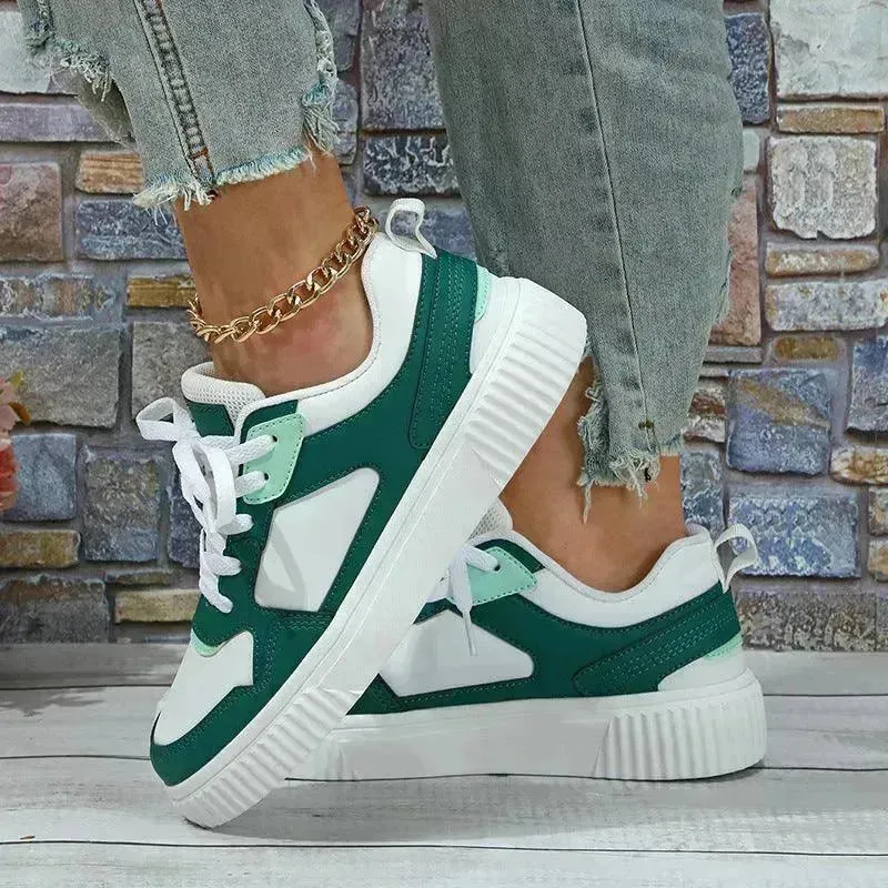 Platform Fashion Lace-up Casual Sneaker Soft Bottom Comfortable