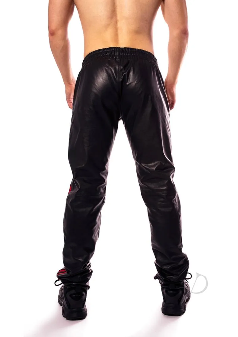 Prowler Red Leather Joggers Red Xl(disc)