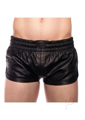 Prowler Red Leather Sport Shorts Blk Md